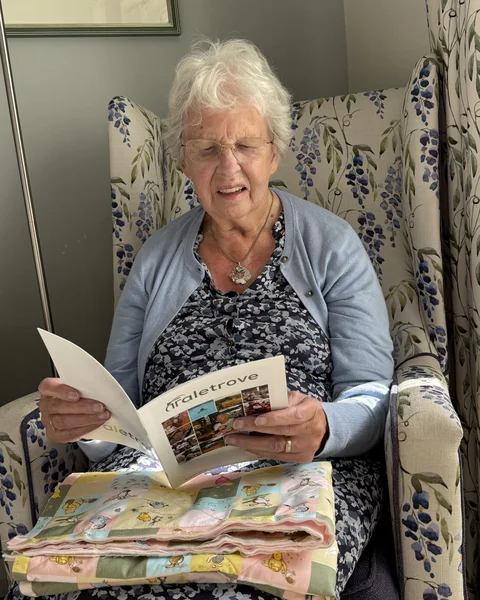 A Taletrove reader with their newsletter