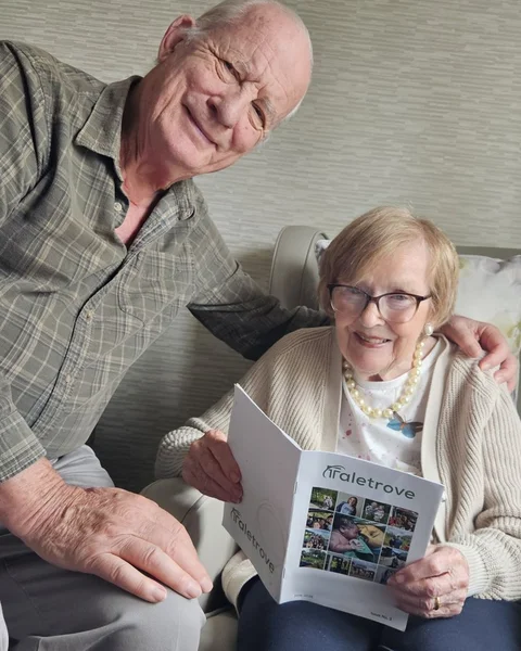 A Taletrove reader with their newsletter