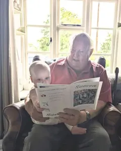 A Taletrove reader with their newsletter