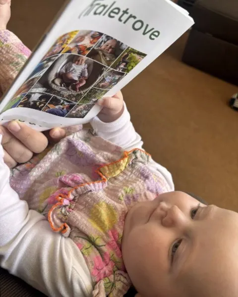 A Taletrove reader with their newsletter