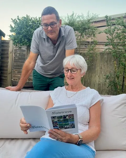 A Taletrove reader with their newsletter