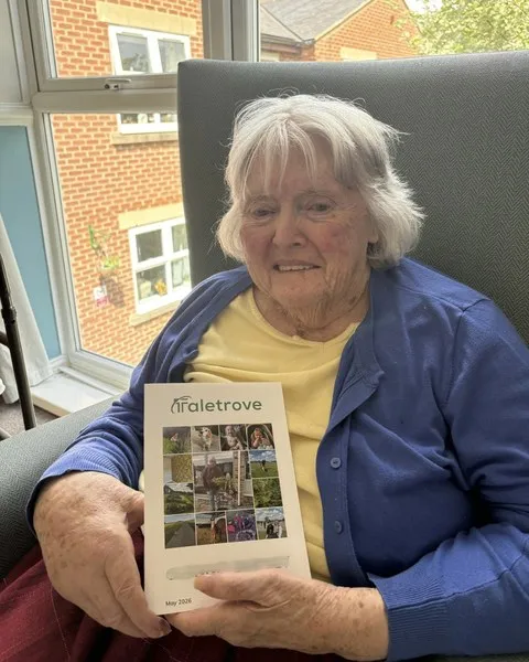 A Taletrove reader with their newsletter
