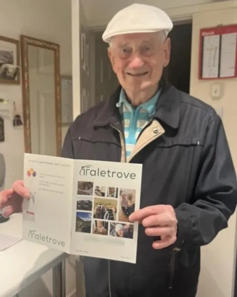 A Taletrove reader with their newsletter