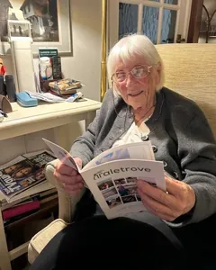 A Taletrove reader with their newsletter
