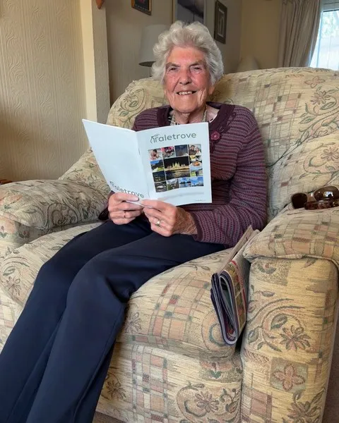 A Taletrove reader with their newsletter